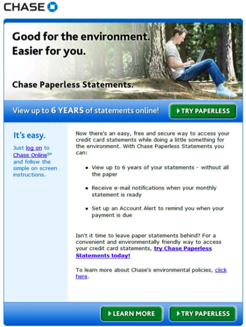 chase dom paperless statements